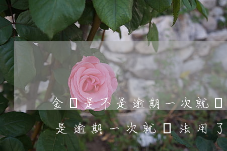 金條是不是逾期一次就沒法用了-金條是不是逾期一次就沒法用了呢