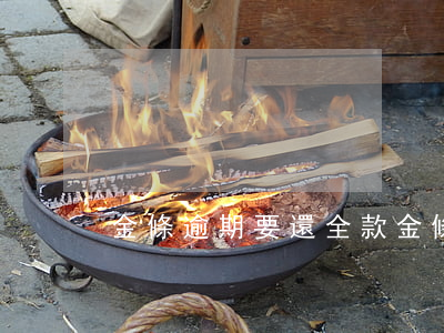 金條逾期要還全款(金條逾期要還全款嗎)