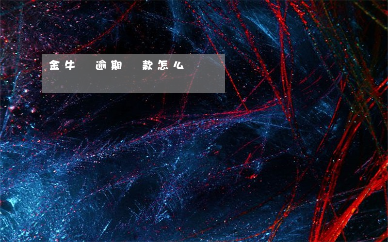 金牛貸逾期還款怎么辦
