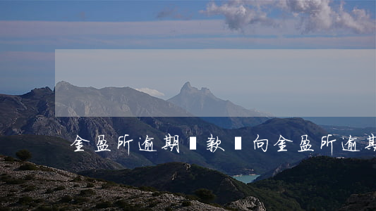 金盈所逾期還款動向(金盈所逾期還款動向)