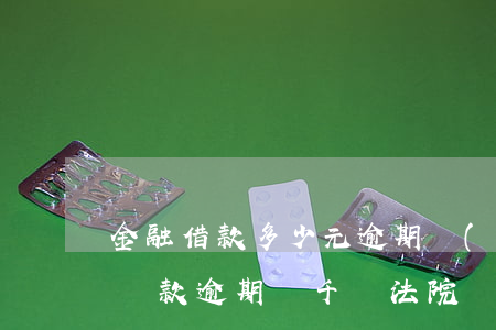 金融借款多少元逾期會(huì)被起訴-貸款逾期幾千塊法院會(huì)受理