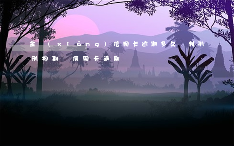 金鄉(xiāng)信用卡逾期多久會判刑(刑拘期間信用卡逾期)