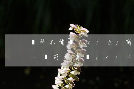 銀行不肯協(xié)商還款如何解決問題-銀行不肯協(xié)商還款如何解決問題呢