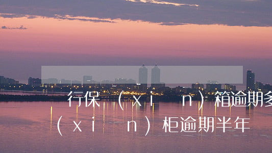 銀行保險(xiǎn)箱逾期多久(銀行保險(xiǎn)柜逾期半年)