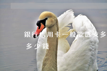 銀行信用卡一般能透支多少(信用最多能透支多少錢)
