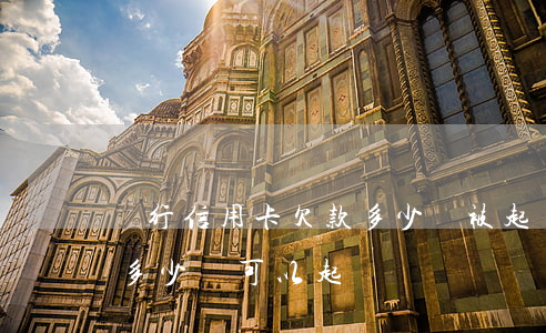 銀行信用卡欠款多少會被起訴(欠銀行信用卡多少錢可以起訴)