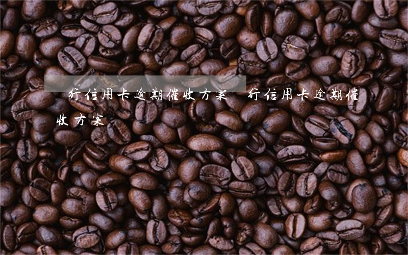 銀行信用卡逾期催收方案(銀行信用卡逾期催收方案)