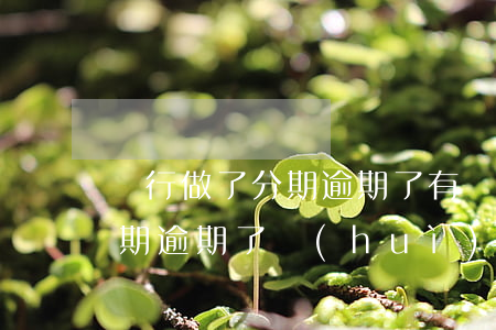 銀行做了分期逾期了有資格取消嗎-銀行分期逾期了會(huì)怎么樣