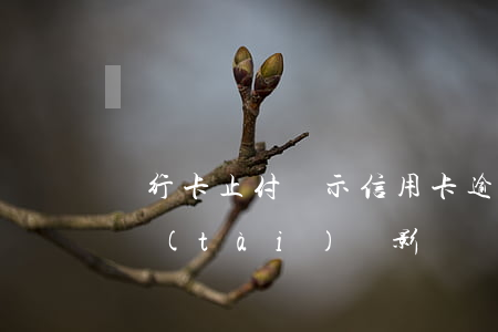 銀行卡止付顯示信用卡逾期-銀行卡止付狀態(tài)會影響貸款嗎