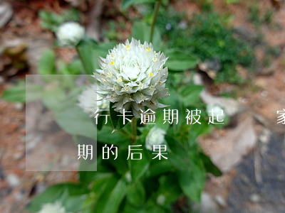 銀行卡逾期被起訴對家人有影響嗎(銀行卡逾期的后果)