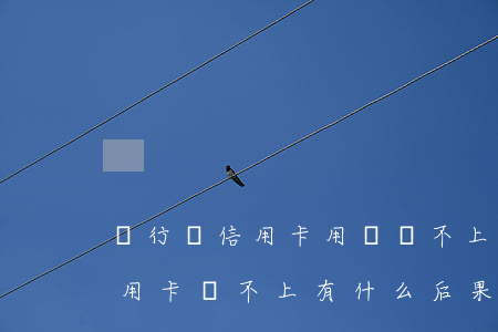 銀行對信用卡用戶還不上怎么辦-銀行的信用卡還不上有什么后果