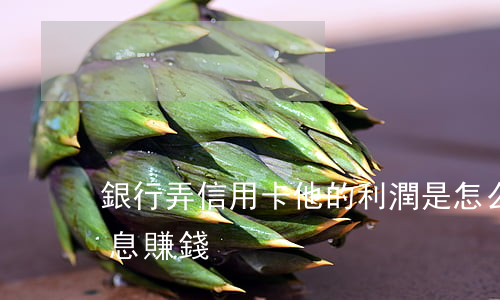 銀行弄信用卡他的利潤是怎么來的（信用卡利息賺錢）
