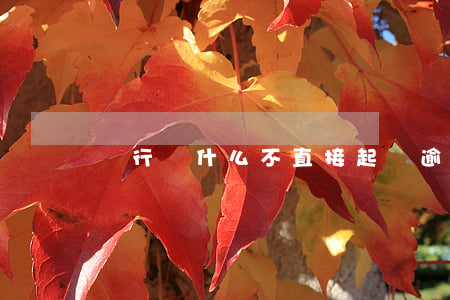 銀行為什么不直接起訴逾期的人