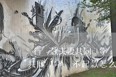 銀行貸款夫妻共同簽字還不起(銀行貸款夫妻共同簽字還不起款怎么辦)