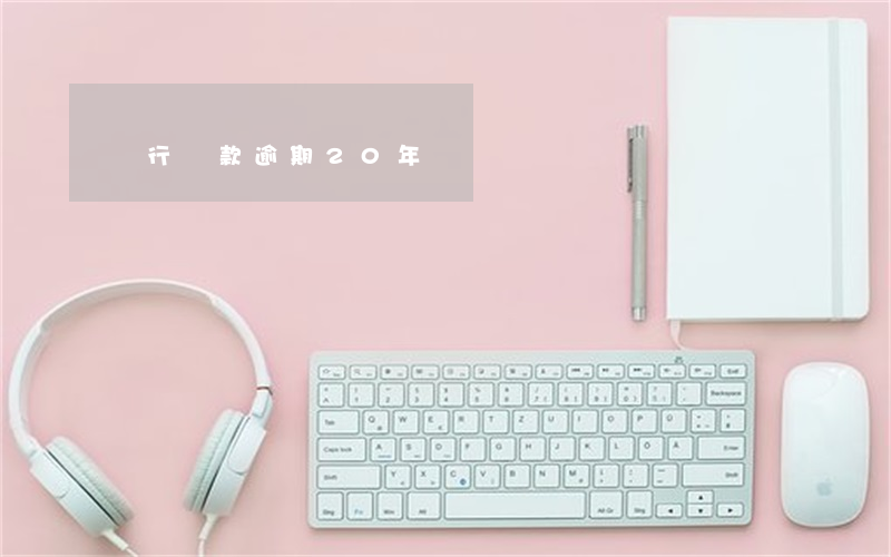 銀行貸款逾期20年