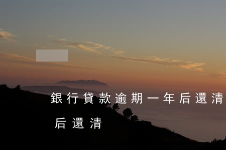 銀行貸款逾期一年后還清(銀行貸款逾期一年后還清)