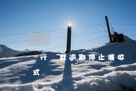 銀行貸款逾期停止催收(銀行貸款逾期催收方式)