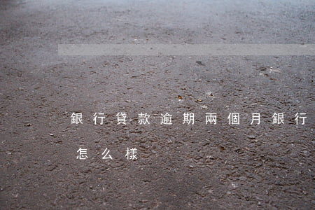 銀行貸款逾期兩個月(銀行貸款逾期兩個月會怎么樣)