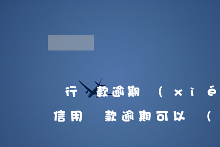 銀行貸款逾期協(xié)商還款征信(銀行信用貸款逾期可以協(xié)商嗎)