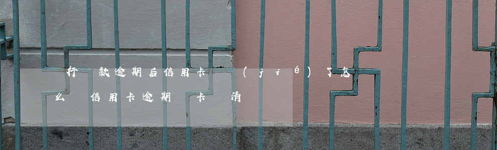 銀行貸款逾期后信用卡凍結(jié)了怎么辦（信用卡逾期凍卡還清）
