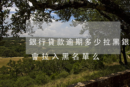 銀行貸款逾期多少拉黑(銀行貸款逾期一年多會拉入黑名單么)