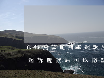銀行貸款逾期被起訴后來撤訴-銀行欠款被起訴還款后可以撤訴嗎