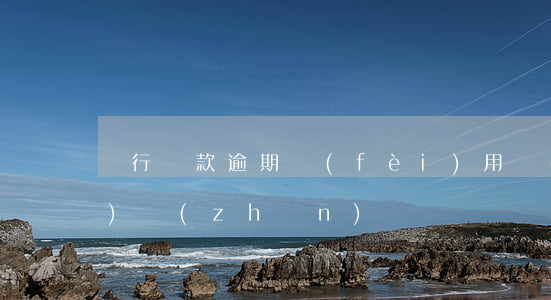 銀行貸款逾期費(fèi)用標(biāo)準(zhǔn)