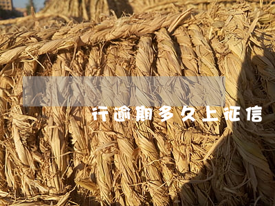 銀行逾期多久上征信(銀行逾期多久上征信記錄)