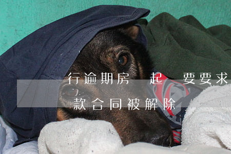 銀行逾期房貸起訴要要求解除合同 房貸逾期貸款合同被解除
