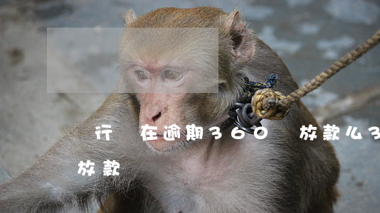 銀行還在逾期360會放款么 360貸款還放款嗎