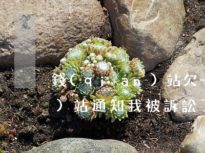 錢(qián)站欠一千起訴(錢(qián)站通知我被訴訟了)