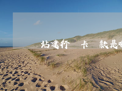 錢站建行綁卡還款是哪家公司好-
