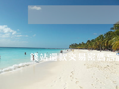 錢站還款交易密碼忘記了怎么辦-