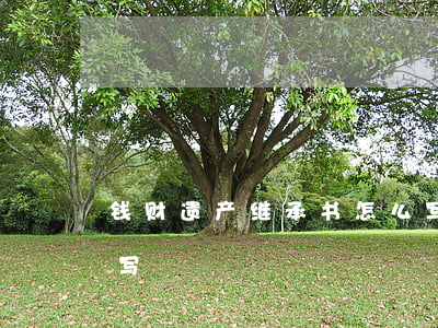 钱财遗产继承书怎么写(钱财遗产继承书怎么写)