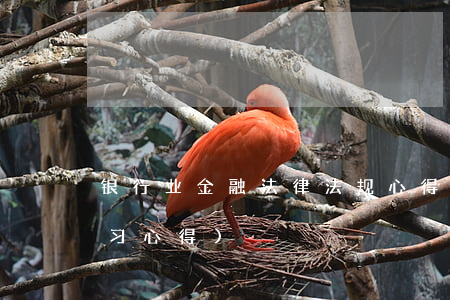 银行业金融法律法规心得体会(银行制度学习心得)