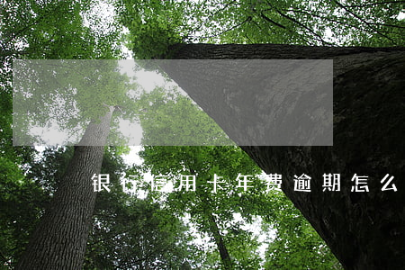 银行信用卡年费逾期怎么处理