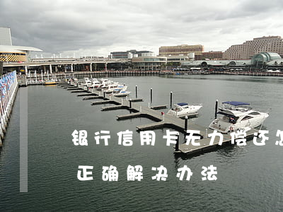 银行信用卡无力偿还怎么办(无力偿还信用卡正确解决办法)