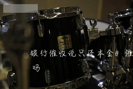 银行催收说只还本金0(催收说只还本金可信吗)