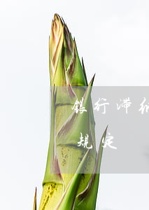 银行滞纳金的法律规定(银行滞纳金最高限额规定)