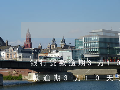 银行贷款逾期3万10天了怎么办-银行贷款逾期3万10天了怎么办呢