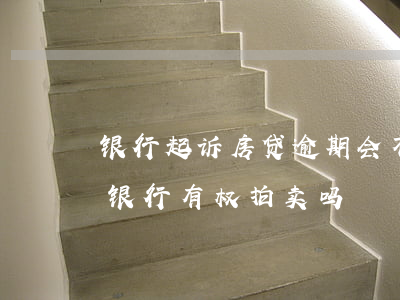 银行起诉房贷逾期会不会拍卖房产(房贷逾期银行有权拍卖吗)