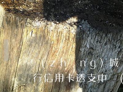 長(zhǎng)城環(huán)球通銀行信用卡透支(中國(guó)銀行長(zhǎng)城環(huán)球信用卡)