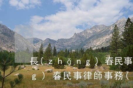 長(zhǎng)春民事律師(長(zhǎng)春民事律師事務(wù)所)