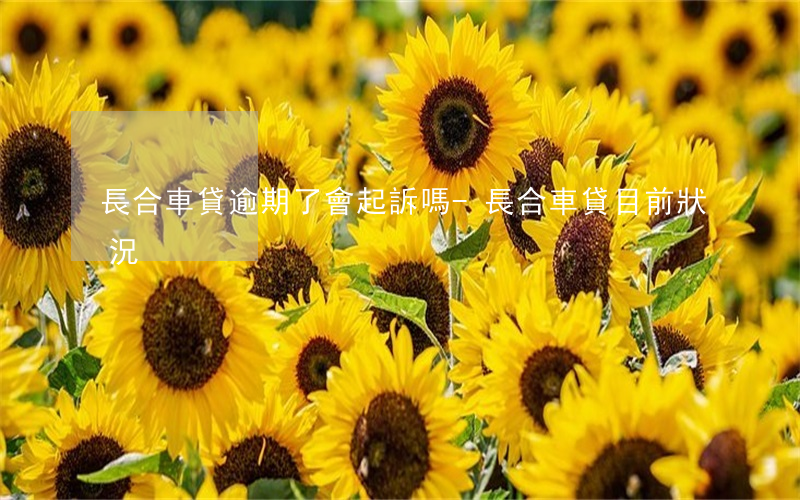 長合車貸逾期了會起訴嗎-長合車貸目前狀況