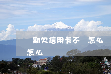 長期欠信用卡不還怎么辦(長期欠信用卡不還怎么辦)