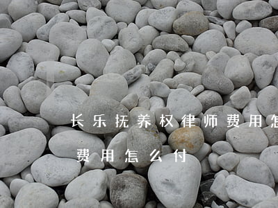 长乐抚养权律师费用怎么付(长乐抚养权律师费用怎么付)