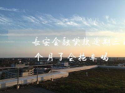 长安金融贷款逾期三天(长安金融车贷逾期三个月了会拖车吗?)