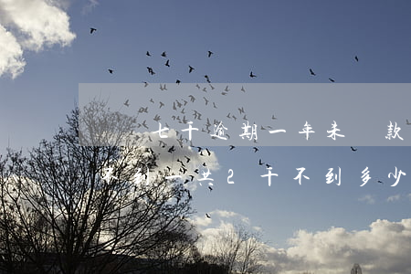 閃銀七千逾期一年未還款(閃銀借款逾期一年不到,一共2千不到,多少利息)