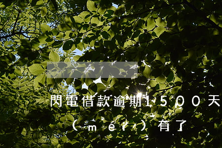 閃電借款逾期1500天(閃電借款逾期賬單沒(méi)有了)