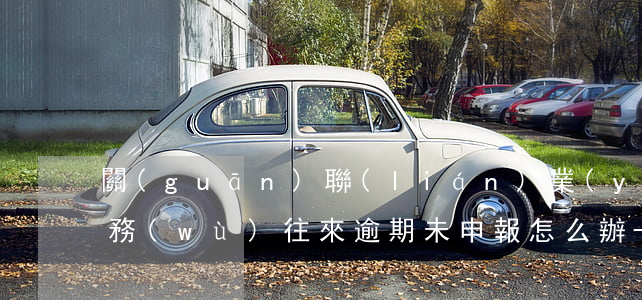 關(guān)聯(lián)業(yè)務(wù)往來逾期未申報怎么辦-關(guān)聯(lián)業(yè)務(wù)往來逾期未申報怎么辦理